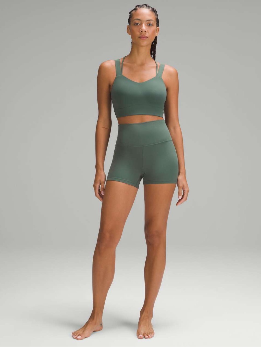 Lululemon Like a Cloud Longline Bra Dark Forest Green - Picture 7 of 10
